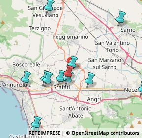 Mappa Via Poggiomarino, 84018 Scafati SA, Italia (5.51733)