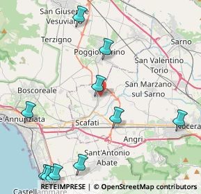 Mappa Via Poggiomarino, 84018 Scafati SA, Italia (6.19727)