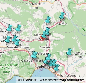 Mappa Via Campi, 84085 Mercato San Severino SA, Italia (8.834)