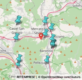 Mappa Via Campi, 84085 Mercato San Severino SA, Italia (4.05538)