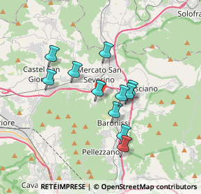 Mappa Via Campi, 84085 Mercato San Severino SA, Italia (3.09273)