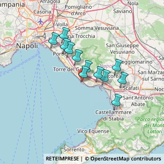 Mappa 4ª Traversa Santa Maria la Bruna, 80059 Torre del Greco NA, Italia (6.09167)