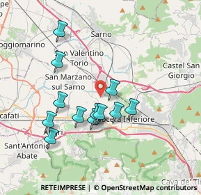 Mappa Via Mannara, 84016 Pagani SA, Italia (3.5725)