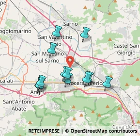 Mappa Via Mannara, 84016 Pagani SA, Italia (3.42333)