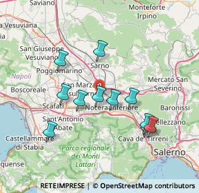 Mappa Via Mannara, 84016 Pagani SA, Italia (7.14)