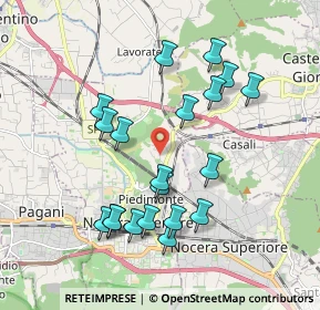 Mappa Via Ludovico Ariosto, 84014 Nocera Inferiore SA, Italia (2.0105)