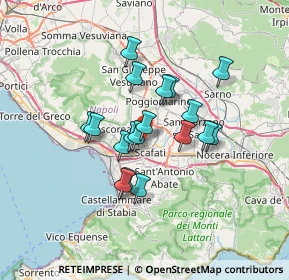 Mappa Via delle Piccole Industrie, 84018 Scafati SA, Italia (5.64056)