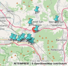 Mappa Via Santa Maria delle Grazie, 84086 Roccapiemonte SA, Italia (3.69462)