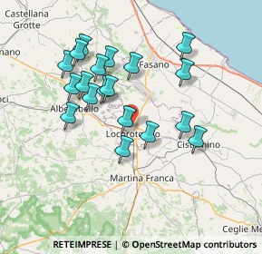 Mappa Contrada Cinquenoci, 70010 Locorotondo BA, Italia (7.13737)