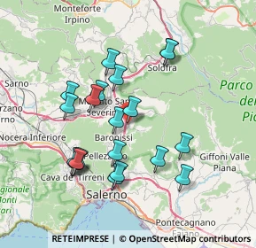 Mappa Via Giacomo Matteotti, 84084 Fisciano SA, Italia (7.4375)