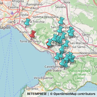 Mappa A3 Napoli - Reggio Calabria, 80040 Boscotrecase NA, Italia (6.9285)