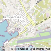 Kaart Lampedusa e Linosa