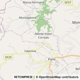 Mappa Monte Vidon Corrado