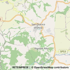 Mappa San Quirico d'Orcia