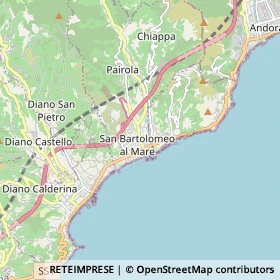 Mappa San Bartolomeo al Mare