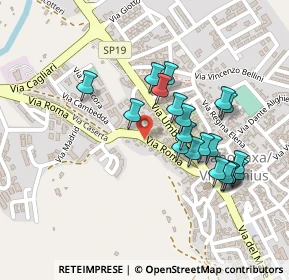 Mappa Villasimius Via Roma, 09049 Villasimius CA, Italia (0.2335)