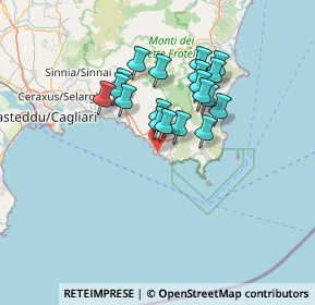 Mappa Via Torre delle Stelle, 09121 Cagliari CA, Italia (11.90263)