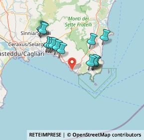 Mappa Via Torre delle Stelle, 09121 Cagliari CA, Italia (13.93467)