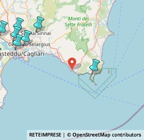 Mappa Via Torre delle Stelle, 09121 Cagliari CA, Italia (37.88)