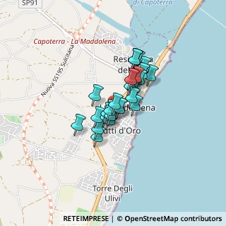 Mappa Località Frutti D'Oro La Vigna, 09012 Capoterra CA, Italia (0.58571)