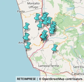 Mappa Via F.lli, 87034 Grimaldi CS, Italia (10.9705)