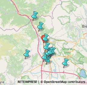 Mappa Via Enrico Fermi, 10013 Borgofranco d'Ivrea TO, Italia (6.22455)