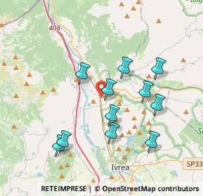 Mappa Via Enrico Fermi, 10013 Borgofranco d'Ivrea TO, Italia (3.50455)