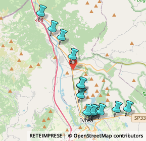 Mappa Via Enrico Fermi, 10013 Borgofranco d'Ivrea TO, Italia (4.72267)