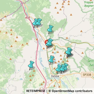 Mappa Via Enrico Fermi, 10013 Borgofranco d'Ivrea TO, Italia (3.74077)