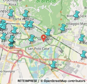 Mappa Via Guglielmo Achille Cavellini, 25135 Brescia BS, Italia (2.88)