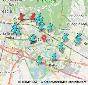 Mappa Via Guglielmo Achille Cavellini, 25135 Brescia BS, Italia (1.9525)