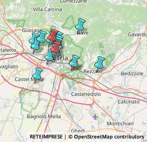 Mappa Via Guglielmo Achille Cavellini, 25135 Brescia BS, Italia (6.48267)