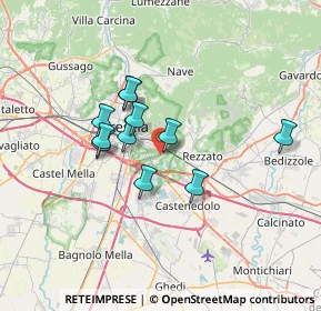 Mappa Via Guglielmo Achille Cavellini, 25135 Brescia BS, Italia (5.32364)