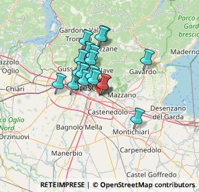 Mappa Via Guglielmo Achille Cavellini, 25135 Brescia BS, Italia (9.47053)