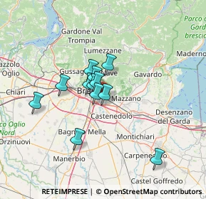 Mappa Via Guglielmo Achille Cavellini, 25135 Brescia BS, Italia (9.695)
