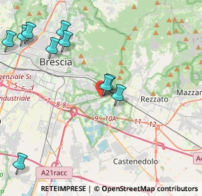 Mappa Via Guglielmo Achille Cavellini, 25135 Brescia BS, Italia (5.57167)