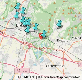 Mappa Via Guglielmo Achille Cavellini, 25135 Brescia BS, Italia (3.97091)