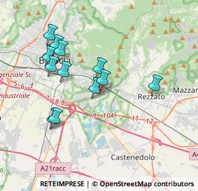 Mappa Via Guglielmo Achille Cavellini, 25135 Brescia BS, Italia (3.60615)