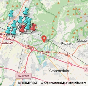 Mappa Via Guglielmo Achille Cavellini, 25135 Brescia BS, Italia (5.07455)