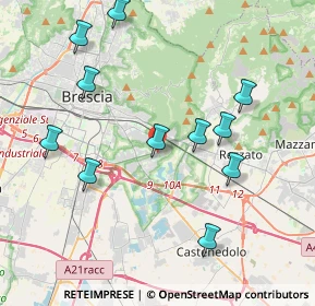 Mappa Via Guglielmo Achille Cavellini, 25135 Brescia BS, Italia (4.17636)
