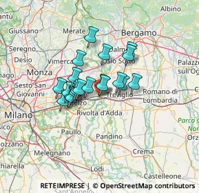 Mappa V.le Rimembranze, 20062 Cassano d'Adda MI, Italia (8.9205)