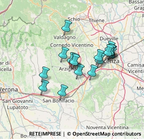 Mappa Via F. Magellano, 36071 Arzignano VI, Italia (11.05222)