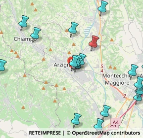 Mappa Via F. Magellano, 36071 Arzignano VI, Italia (5.4385)