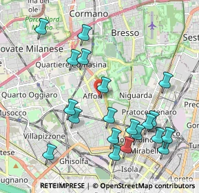Mappa Via Chianciano, 20161 Milano MI, Italia (2.2405)