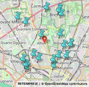 Mappa Via Chianciano, 20161 Milano MI, Italia (2.2195)