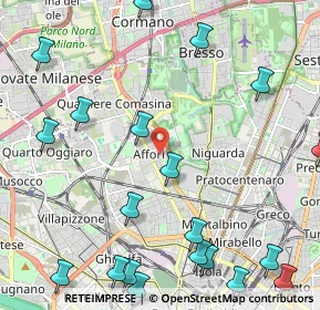 Mappa Via Chianciano, 20161 Milano MI, Italia (3.007)