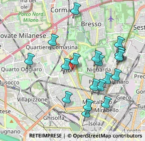 Mappa Via Chianciano, 20161 Milano MI, Italia (1.995)