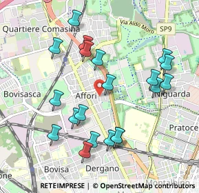 Mappa Via Chianciano, 20161 Milano MI, Italia (1.007)
