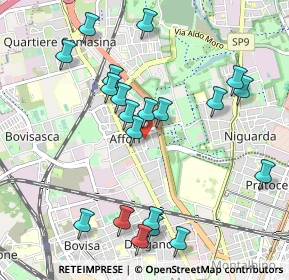 Mappa Via Chianciano, 20161 Milano MI, Italia (1.064)
