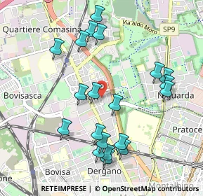 Mappa Via Chianciano, 20161 Milano MI, Italia (1.039)